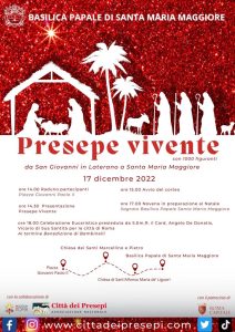 A Roma il presepe vivente il 17 dicembre